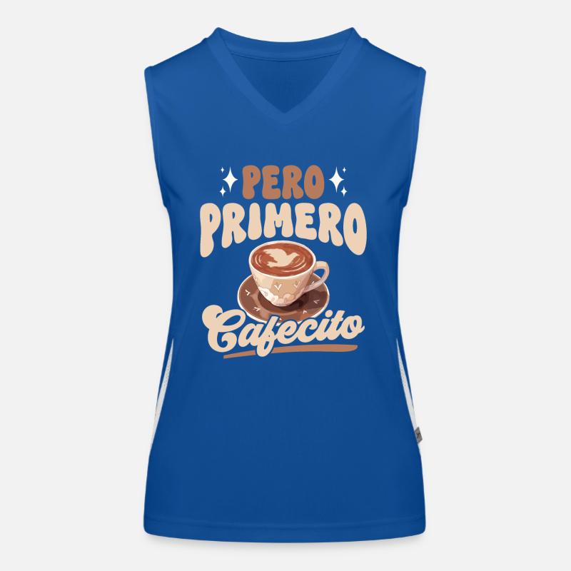 Café espagnol Cafecito Débardeur respirant contrasté Femme