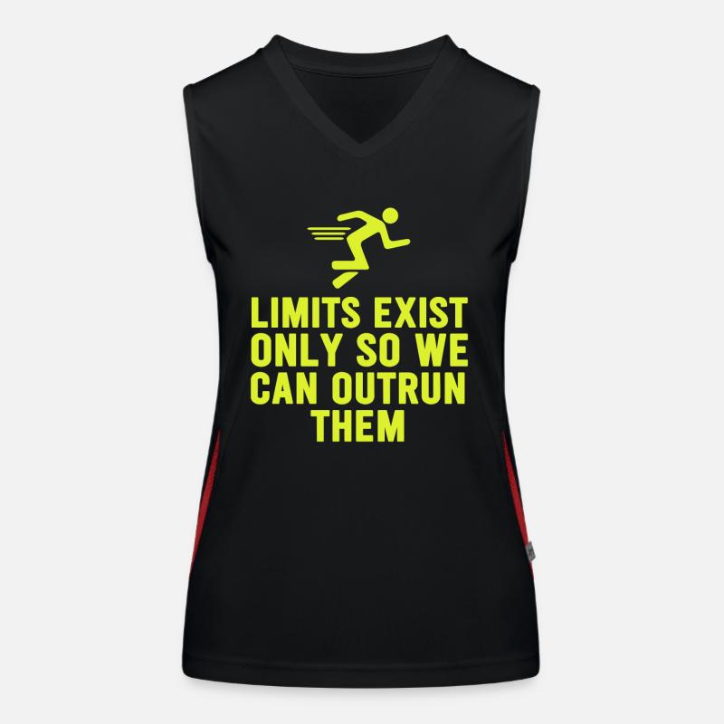 Limits Exist Only So We Can Outrun Them Women's Functional Contrast Tank Top