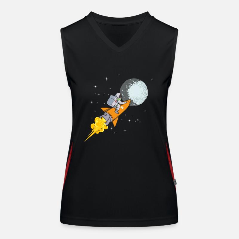 Bitcoin Kryptowährung BTC Crypto Trader Funktionelles Kontrast-Tank Top für Frauen