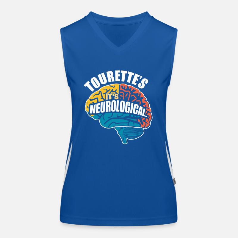 Tourette-syndrom-bewusstsein Neurodiverse Funktionelles Kontrast-Tank Top für Frauen