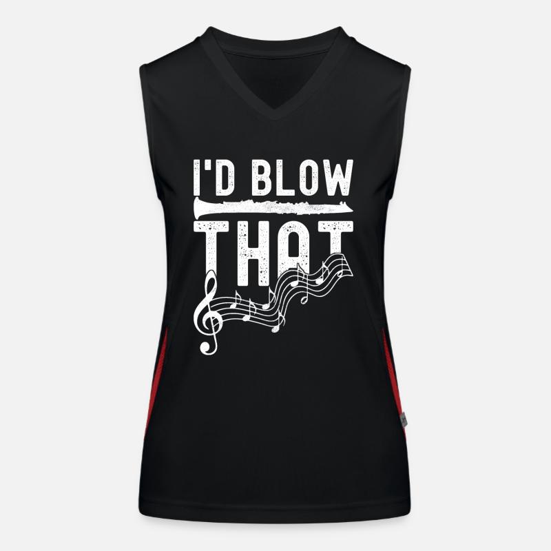 Clarinet Wind Instrument Clarinet player Women's Functional Contrast Tank Top