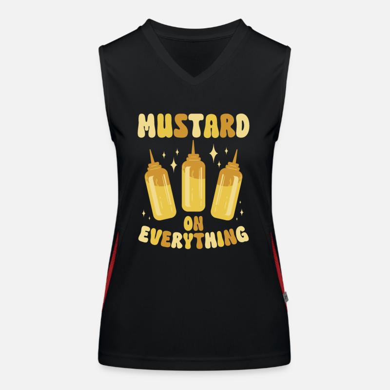 Senf Moutarde Débardeur respirant contrasté Femme