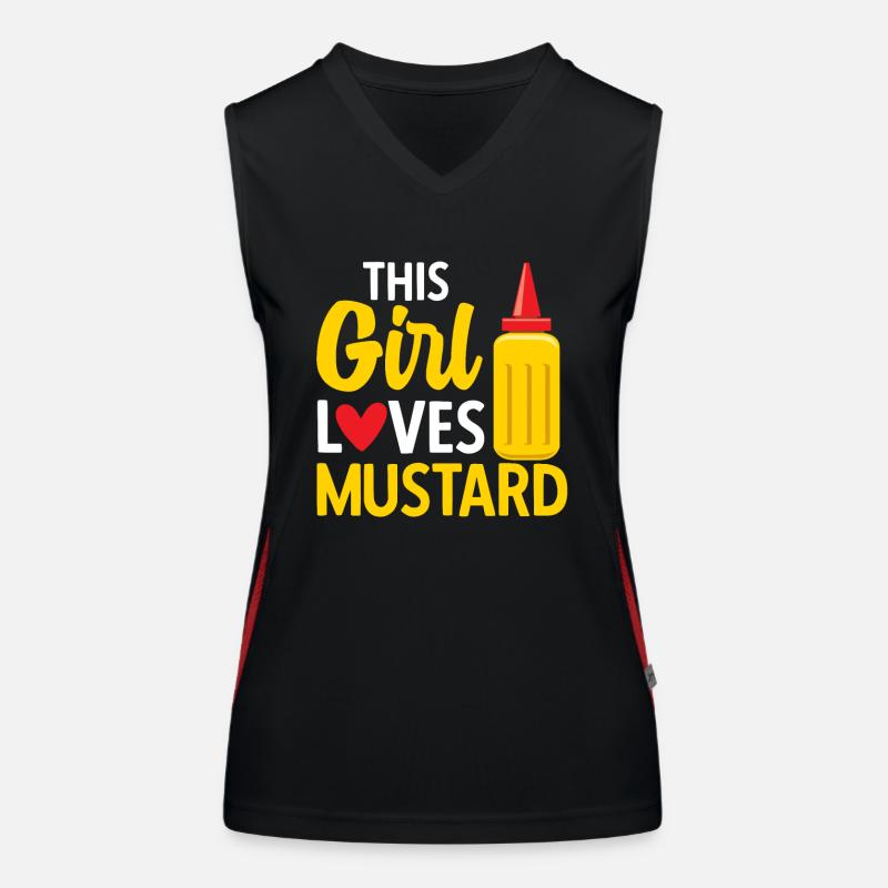 Senf Moutarde Débardeur respirant contrasté Femme