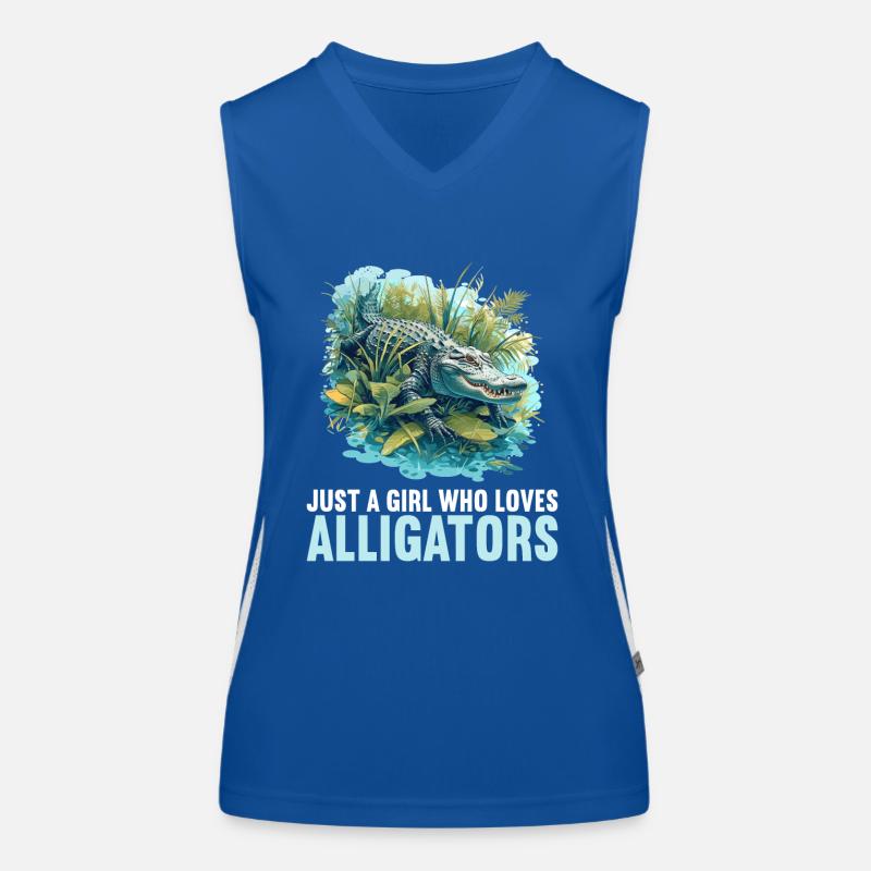 Alligatoren Alligator Funktionelles Kontrast-Tank Top für Frauen