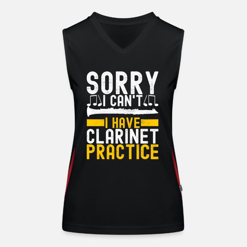 Clarinet Wind Instrument Clarinet player Women's Functional Contrast Tank Top