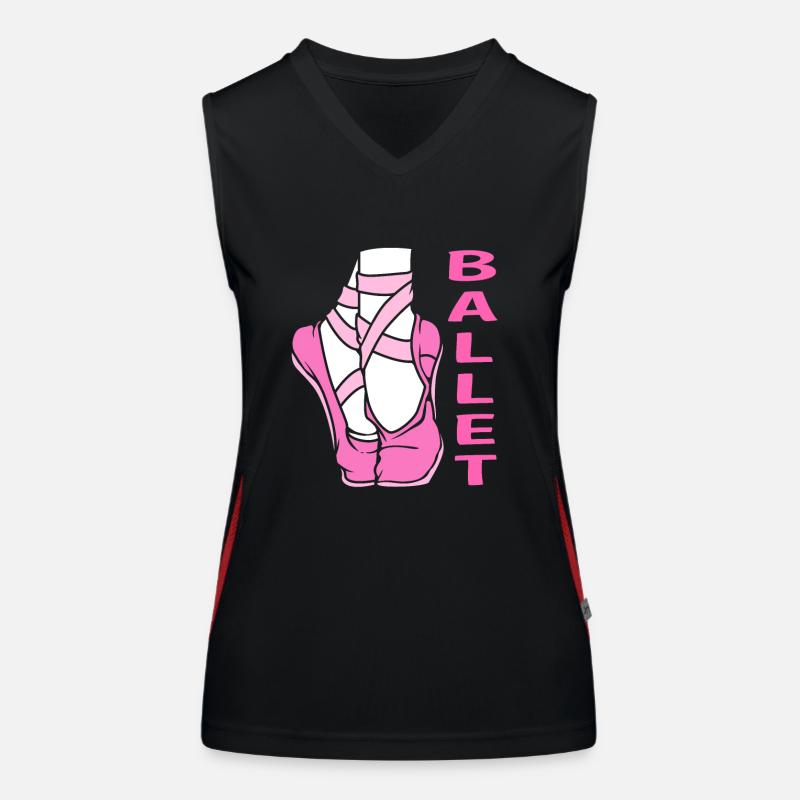 Ballet Ballet Dancer - Women's Functional Contrast Tank Top - black/red