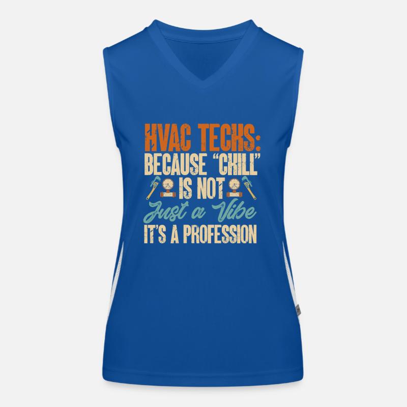 Chauffage, Climatisation, Ventilation, Technicien Débardeur respirant contrasté Femme