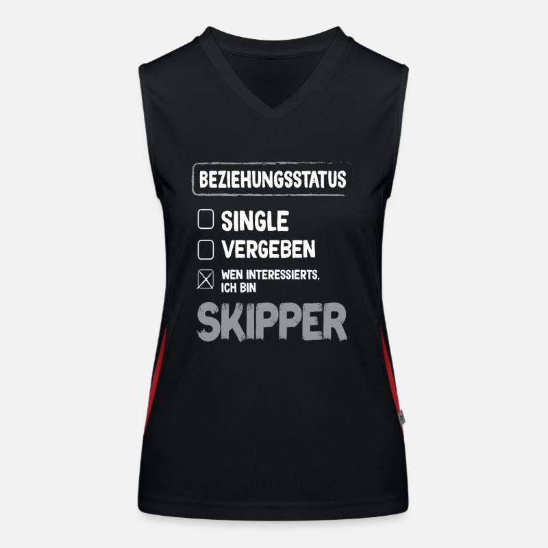 Skipper Relation Statut Skipper Voile Marin Débardeur respirant contrasté Femme