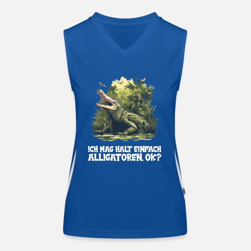 Alligatoren Alligator Funktionelles Kontrast-Tank Top für Frauen