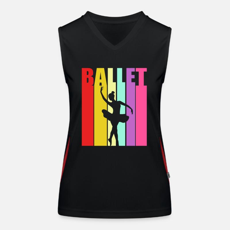 Danseuse de ballet Débardeur respirant contrasté Femme