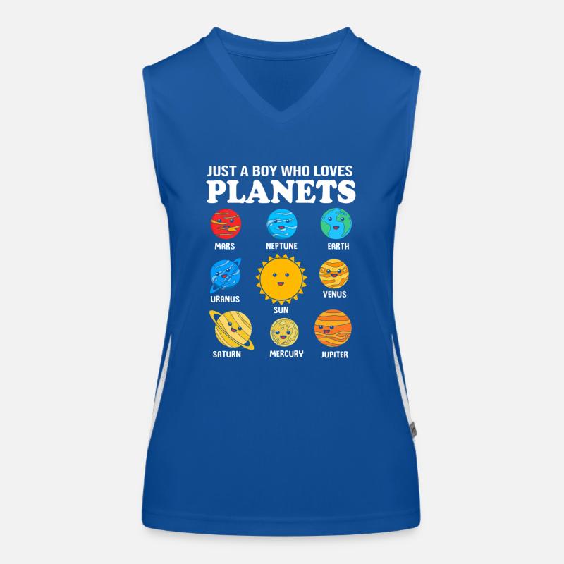 Solar System Universe Women's Functional Contrast Tank Top