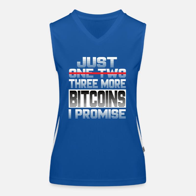 Encore un bitcoin que je promets Bitcoin Btc Crypto Débardeur respirant contrasté Femme