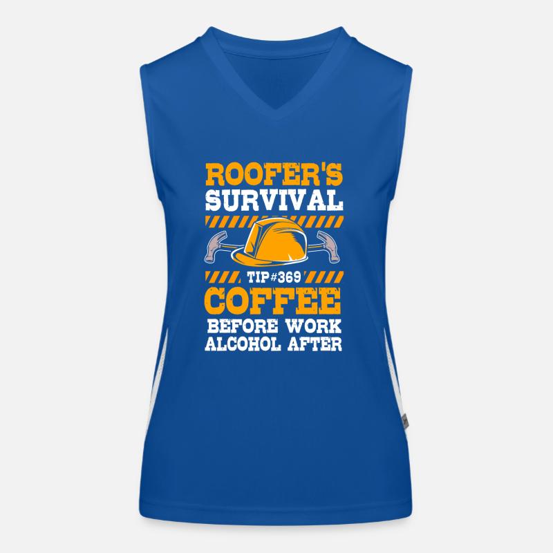 Construction worker construction site Women's Functional Contrast Tank Top