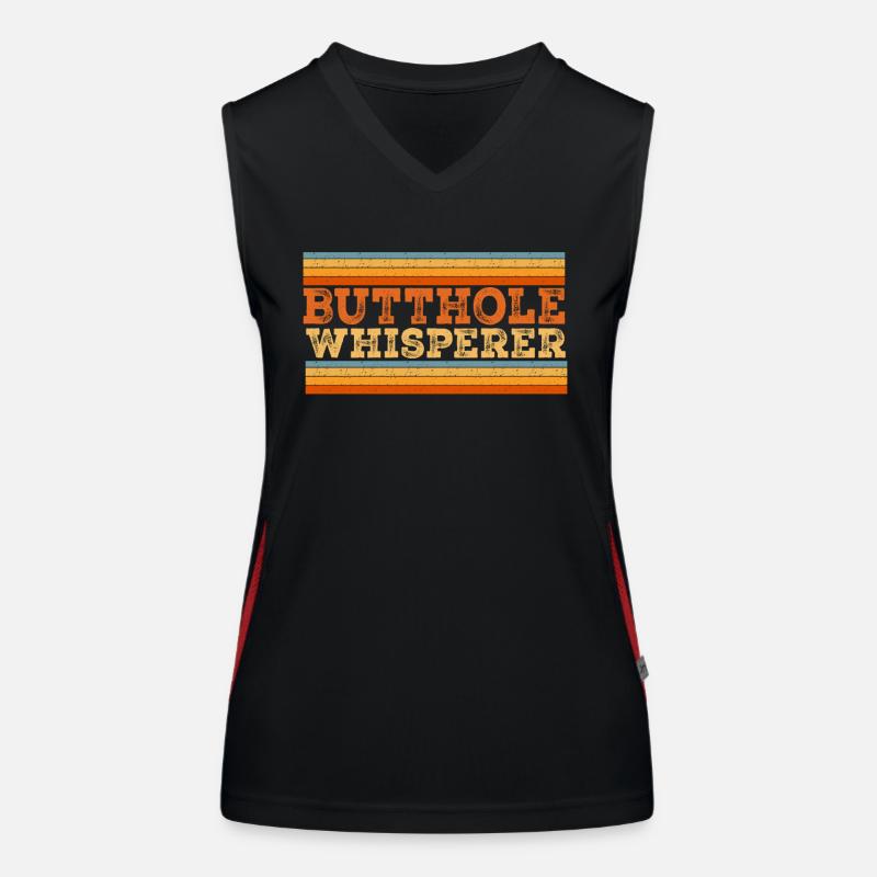 Arschloch-Flüsterer Funktionelles Kontrast-Tank Top für Frauen