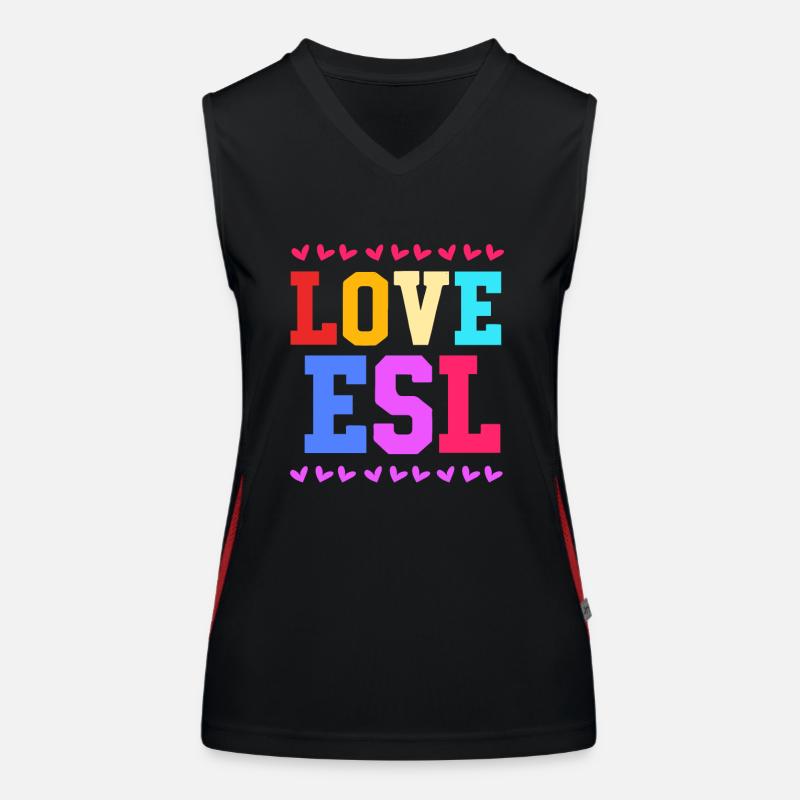 Englischlehrerin Englisch Lehrer Funktionelles Kontrast-Tank Top für Frauen