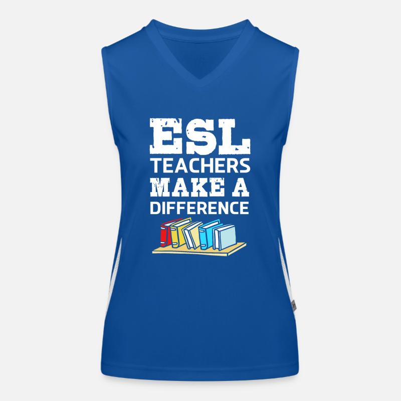 Englischlehrerin Englisch Lehrer Funktionelles Kontrast-Tank Top für Frauen