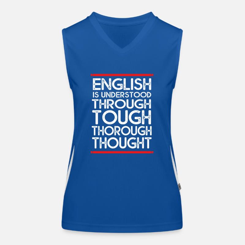 Englischlehrerin Englisch Lehrer Funktionelles Kontrast-Tank Top für Frauen