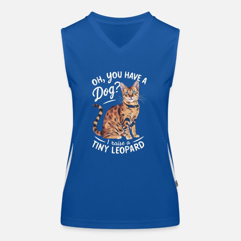 Katze Winzig Leopard Geschenk Funktionelles Kontrast-Tank Top für Frauen