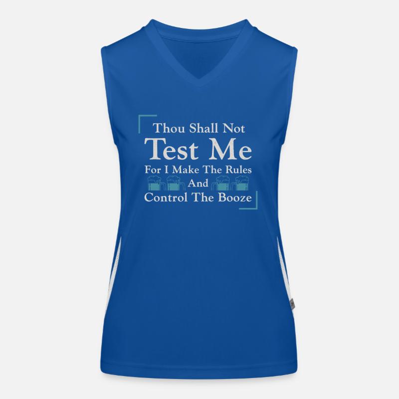Bartender Mixologist Thou Shall Funktionelles Kontrast-Tank Top für Frauen