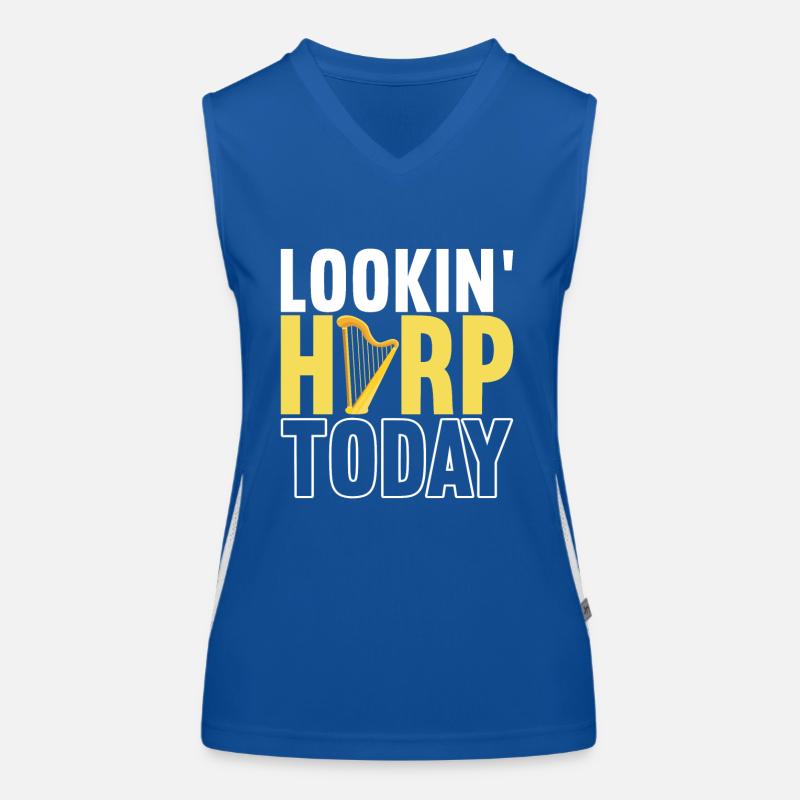 Conception de harpe pour harpistes Débardeur respirant contrasté Femme