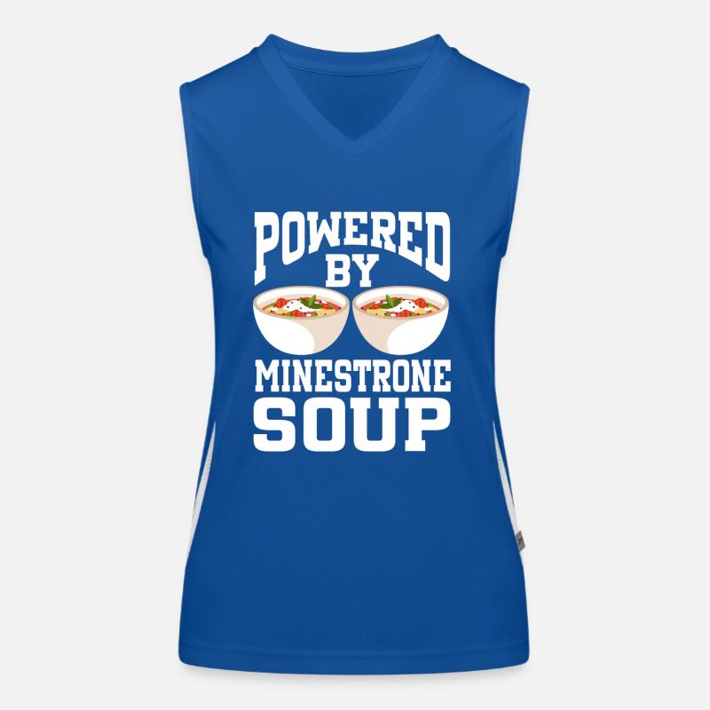 Powered By Minestrone Soup Women's Functional Contrast Tank Top