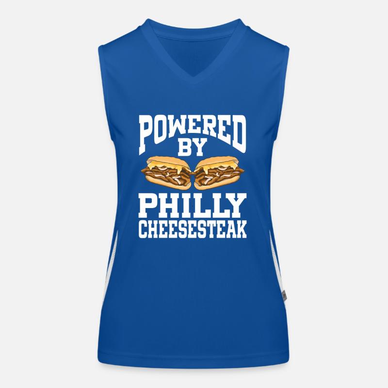 Propulsé par Philly Cheesesteak Débardeur respirant contrasté Femme