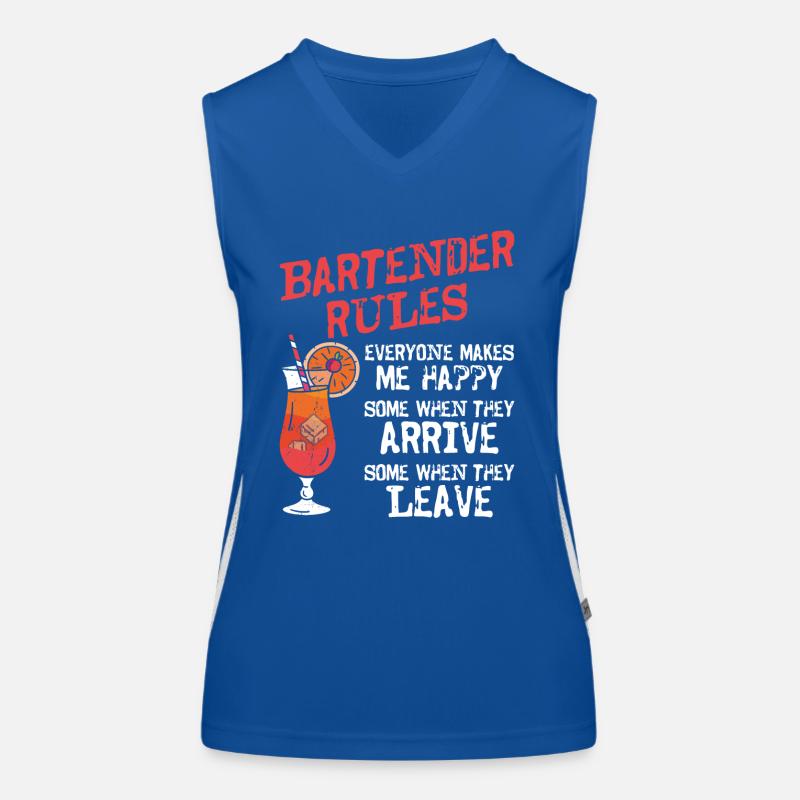 Bartender Mixologist Bartender Funktionelles Kontrast-Tank Top für Frauen