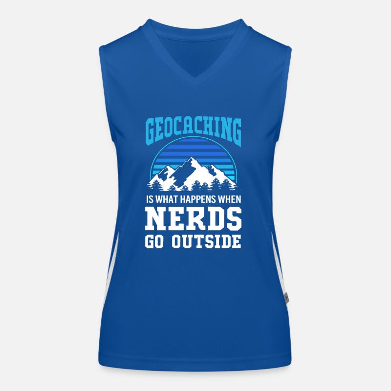 Geocaching Geocache Geocacher Funktionelles Kontrast-Tank Top für Frauen