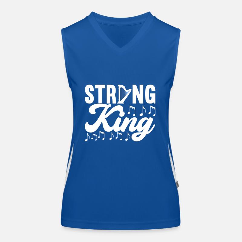 Conception de harpe pour harpistes Débardeur respirant contrasté Femme