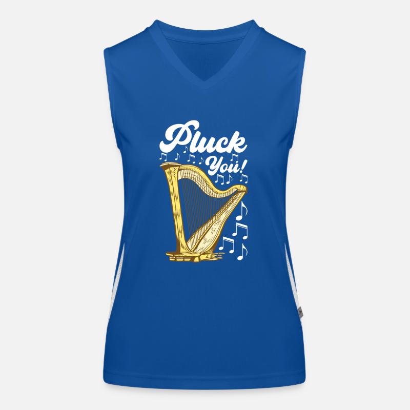 Harp design for harpists Women's Functional Contrast Tank Top