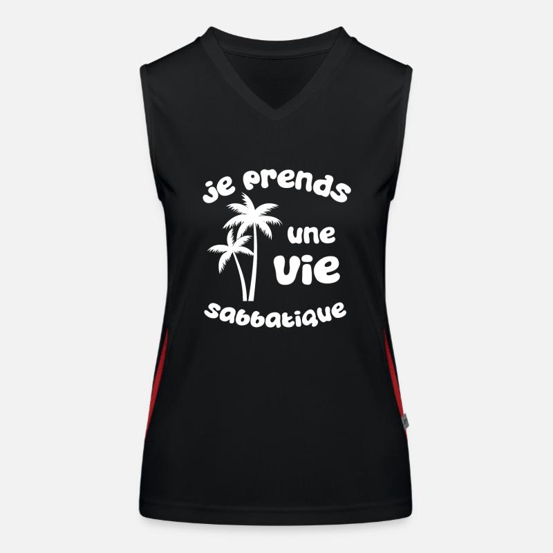 vie sabbatique Débardeur respirant contrasté Femme
