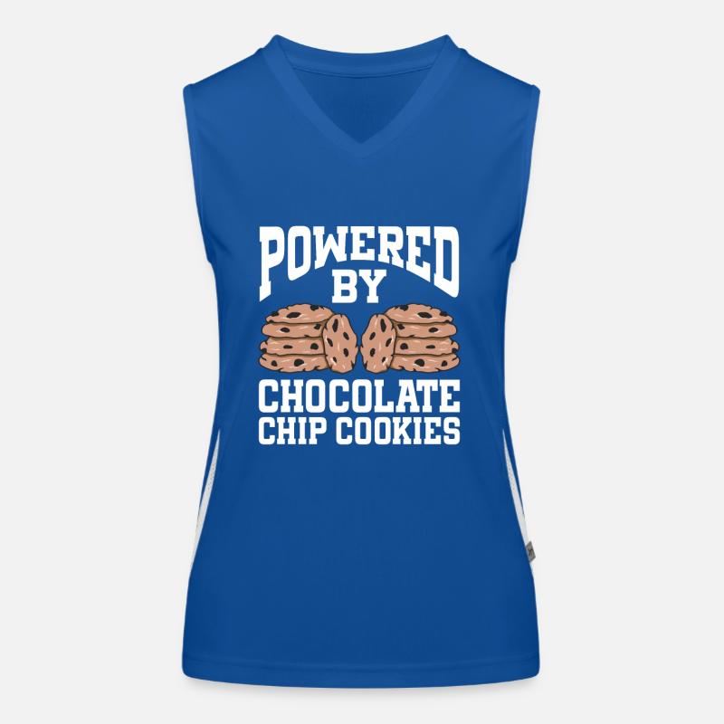 Propulsé par des biscuits aux pépites de chocolat Débardeur respirant contrasté Femme