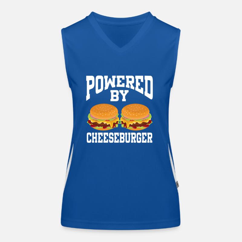 Propulsé par Cheeseburger Débardeur respirant contrasté Femme