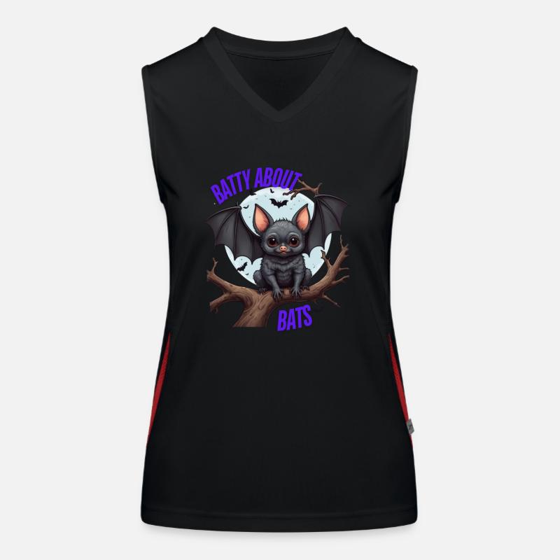 Schöne Fledermäuse Funktionelles Kontrast-Tank Top für Frauen
