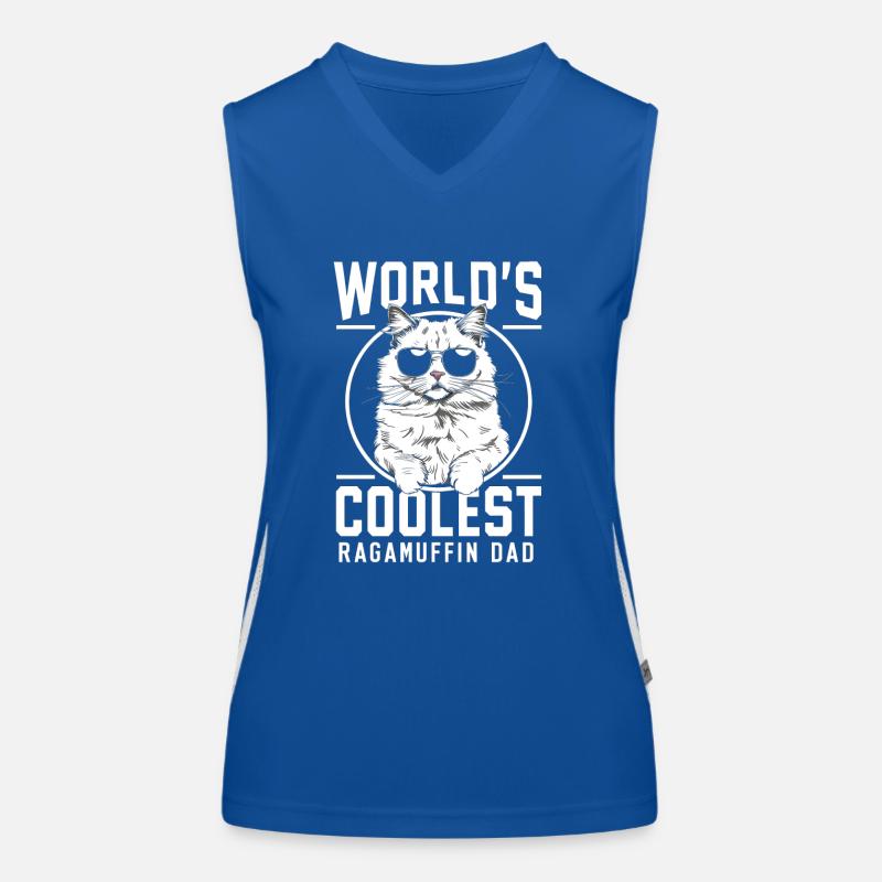 Katze Ragamuffin Geschenk Funktionelles Kontrast-Tank Top für Frauen