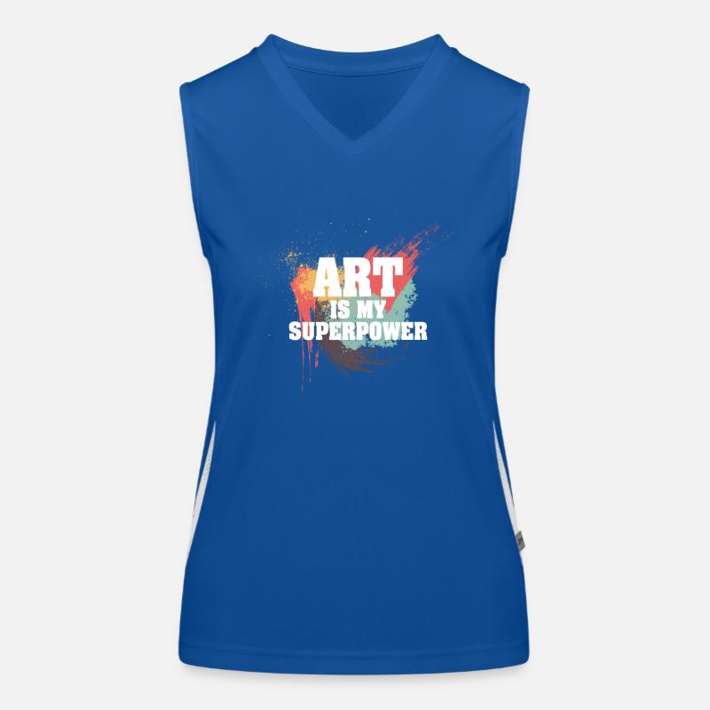 Art Is My Superpower Women's Functional Contrast Tank Top