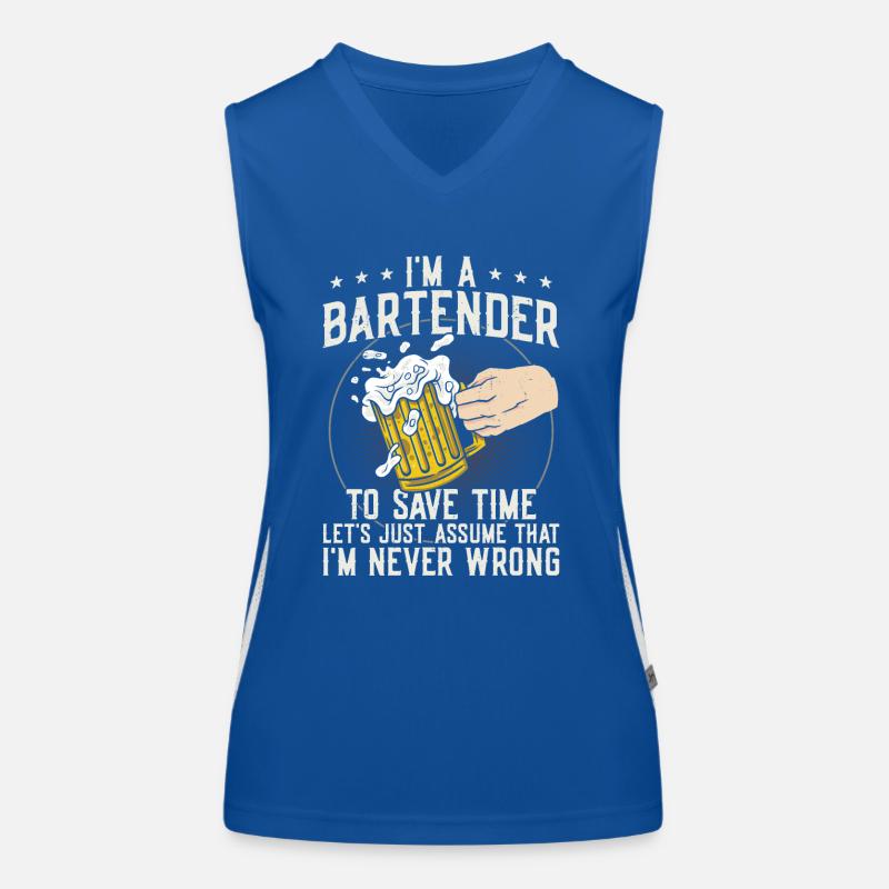 Bartender Mixologist I'm A Funktionelles Kontrast-Tank Top für Frauen