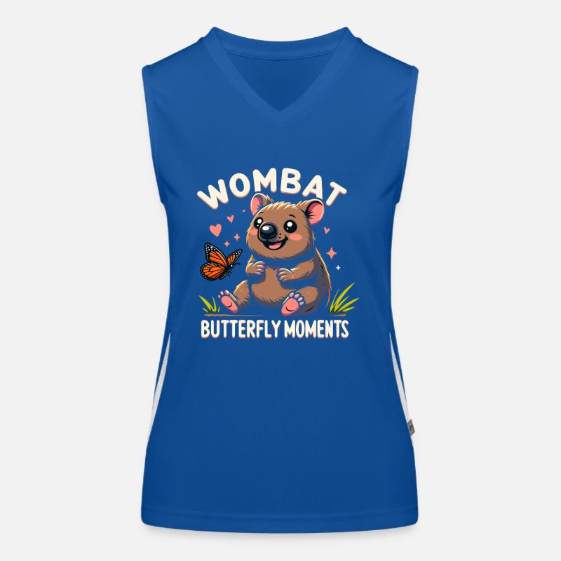 Feeling Wombat-Tastic Heute - Lustiger Wombat Funktionelles Kontrast-Tank Top für Frauen