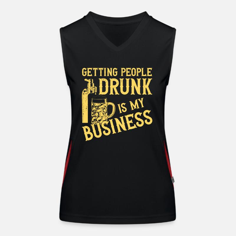 Bartender Mixologist Getting Funktionelles Kontrast-Tank Top für Frauen