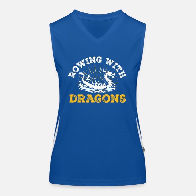 Ramer avec Dragons Dragons Dragonboat Débardeur respirant contrasté Femme