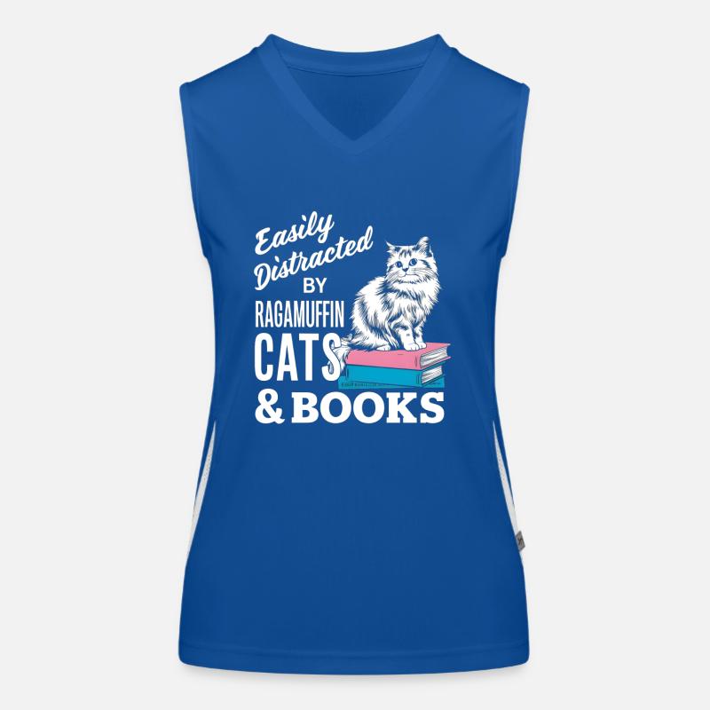 Katze Ragamuffin Geschenk Funktionelles Kontrast-Tank Top für Frauen