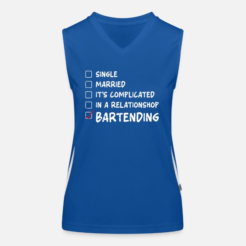 Bartender Mixologist Single Funktionelles Kontrast-Tank Top für Frauen