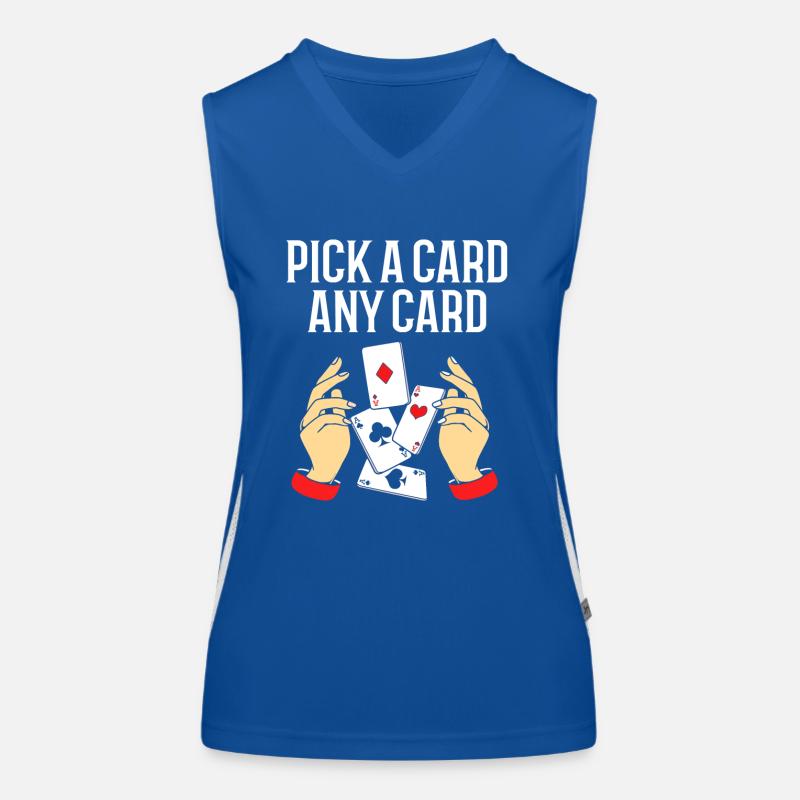 Zauberer Magie Magier Funktionelles Kontrast-Tank Top für Frauen