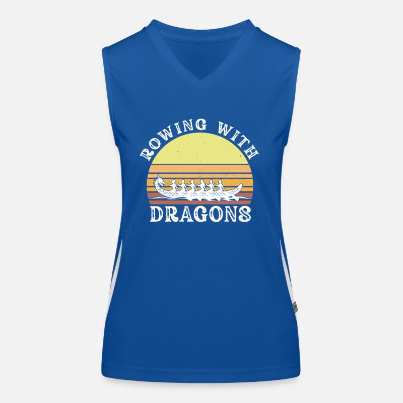 Ramer avec Dragons Dragons Dragonboat Débardeur respirant contrasté Femme