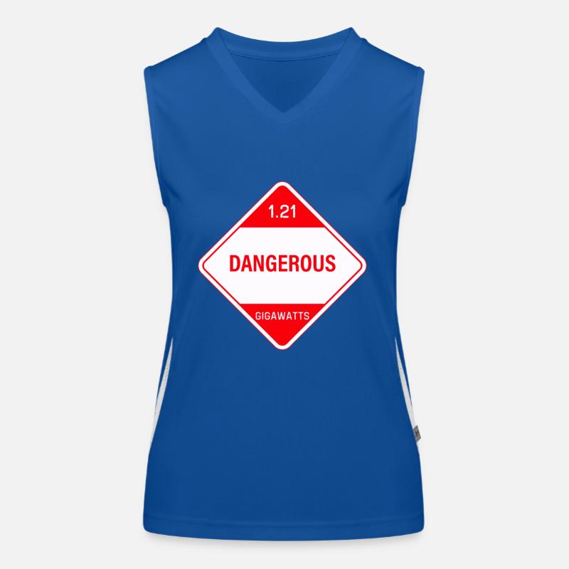 1.21 gigawatts! Danger! Women's Functional Contrast Tank Top