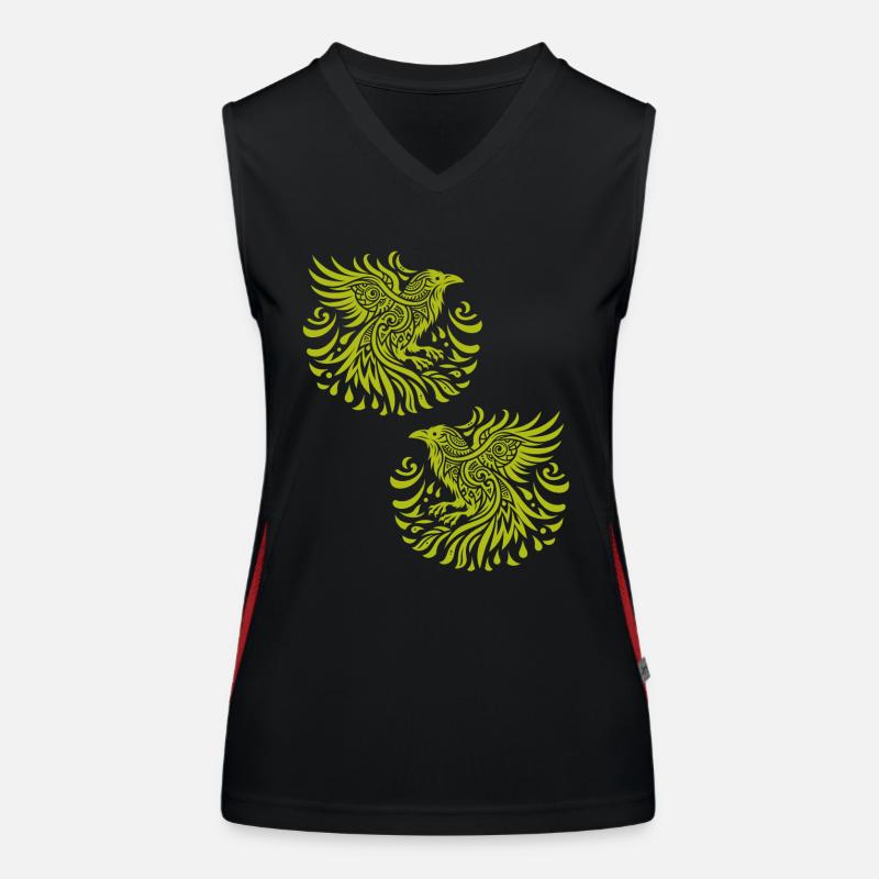 Crow Raven Birds Occult Crows Raven Raven Women's Functional Contrast Tank Top