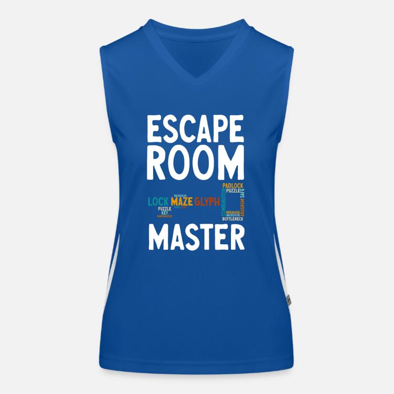 Salle d’évasion Débardeur respirant contrasté Femme