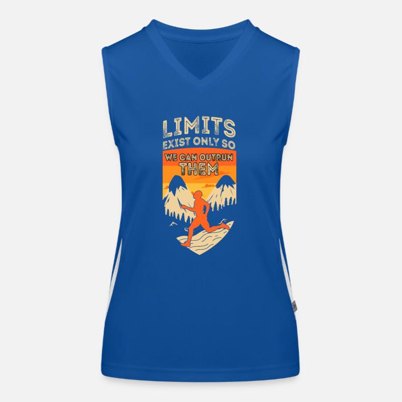 Limits Exist Only So We Can Outrun Them Women's Functional Contrast Tank Top