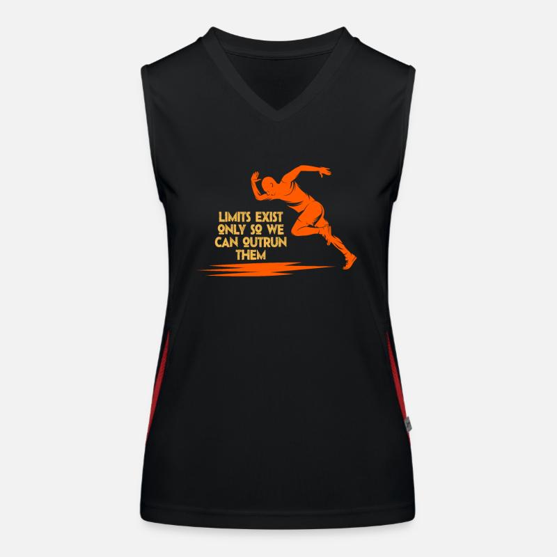 Limits Exist Only So We Can Outrun Them Women's Functional Contrast Tank Top