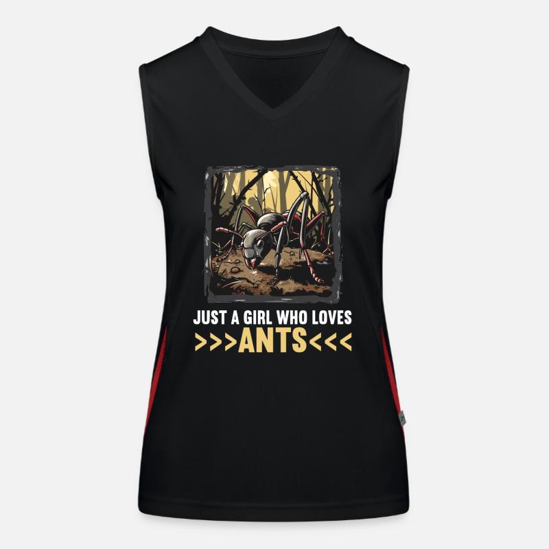 Ant ants ant Women's Functional Contrast Tank Top